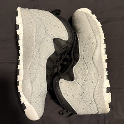 Nike AIR JORDAN 10 RETRO Cement Light Grey Smoke/Black Men’s size 10.5