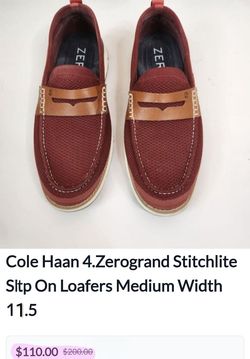 NEW COLE HAAN ZERO GRAND STITCHLITE LOAFERS