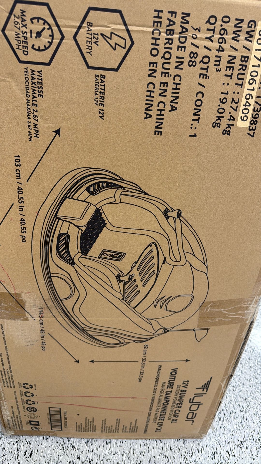 Flybar Xl Bumper car