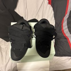 Lanvin Paris Curb Sneakers All Black
