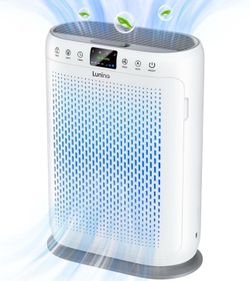 Air Purifiers for Home Large Room up to 2400sq.ft, LUNINO H13 HEPA Air Filter with PM 2.5 Display Air Quality Sensors, Aromatherapy Function, Air Clea