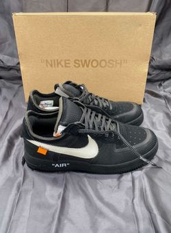 Nike Air Force 1 Low x OFF-WHITE Black 2018 Size 10