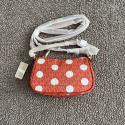 Michael Kors Carmela Small Polka Dot & Signature Logo Pochette ✨ NWT
