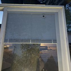 sliding patio door with blinds 