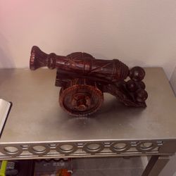 Cannonball Made Of  Wood