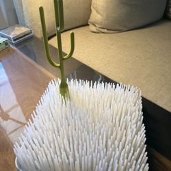 Boon Lawn Bottle Drying Rack With Cactus Accessory