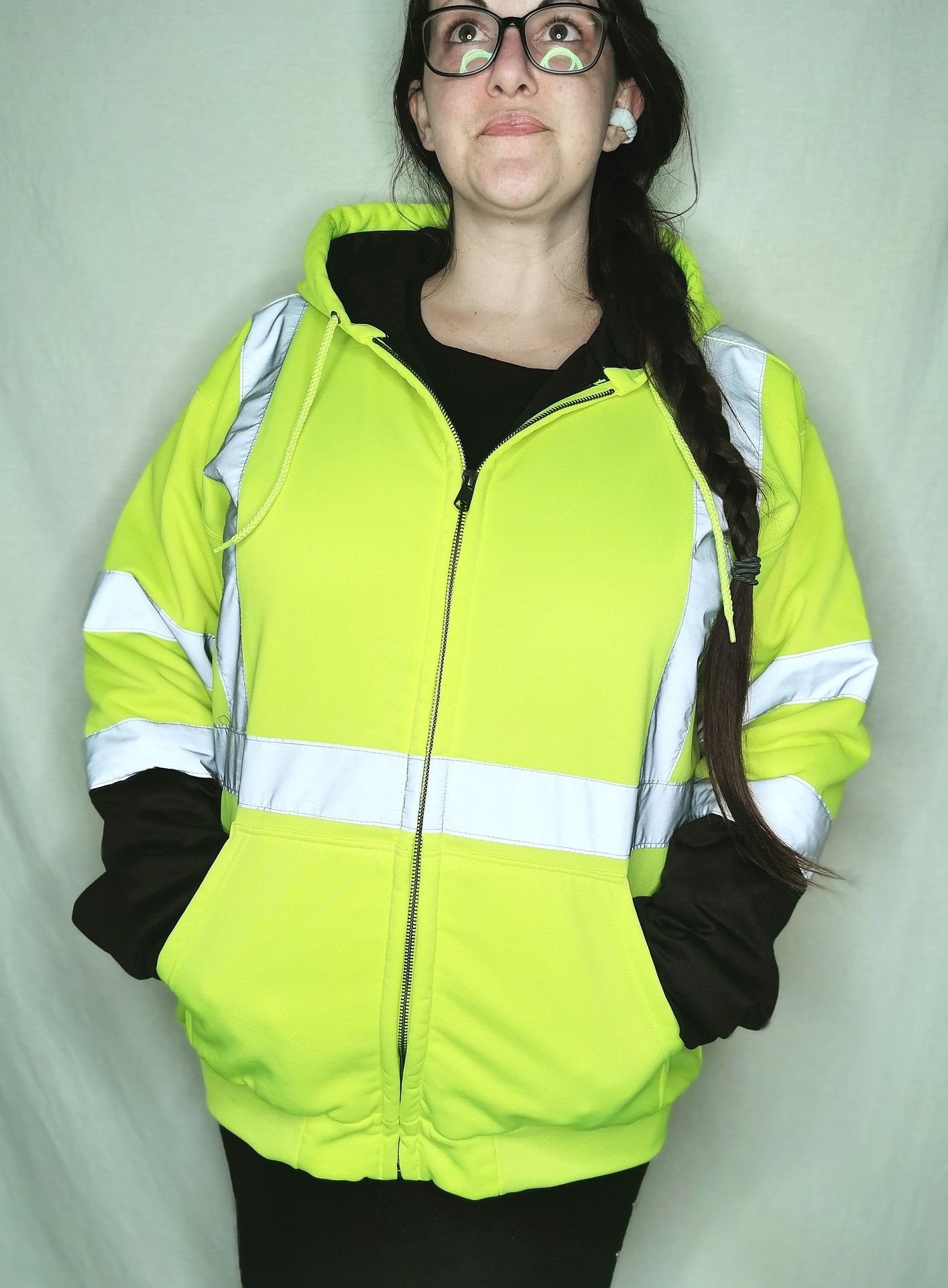 HAWX hi-vis reflective hooded sweatshirt