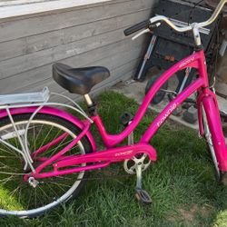 Electra Townie 3 Flatfoot 26” Cruiser Electric Pink