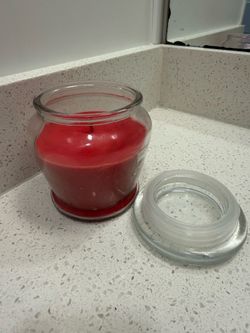 Cinnamon twist Christmas Red candle