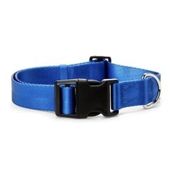 Reinforced Nylon Classic Stitch Adj Sky Blue Snap-Closure Large Dog Collar New