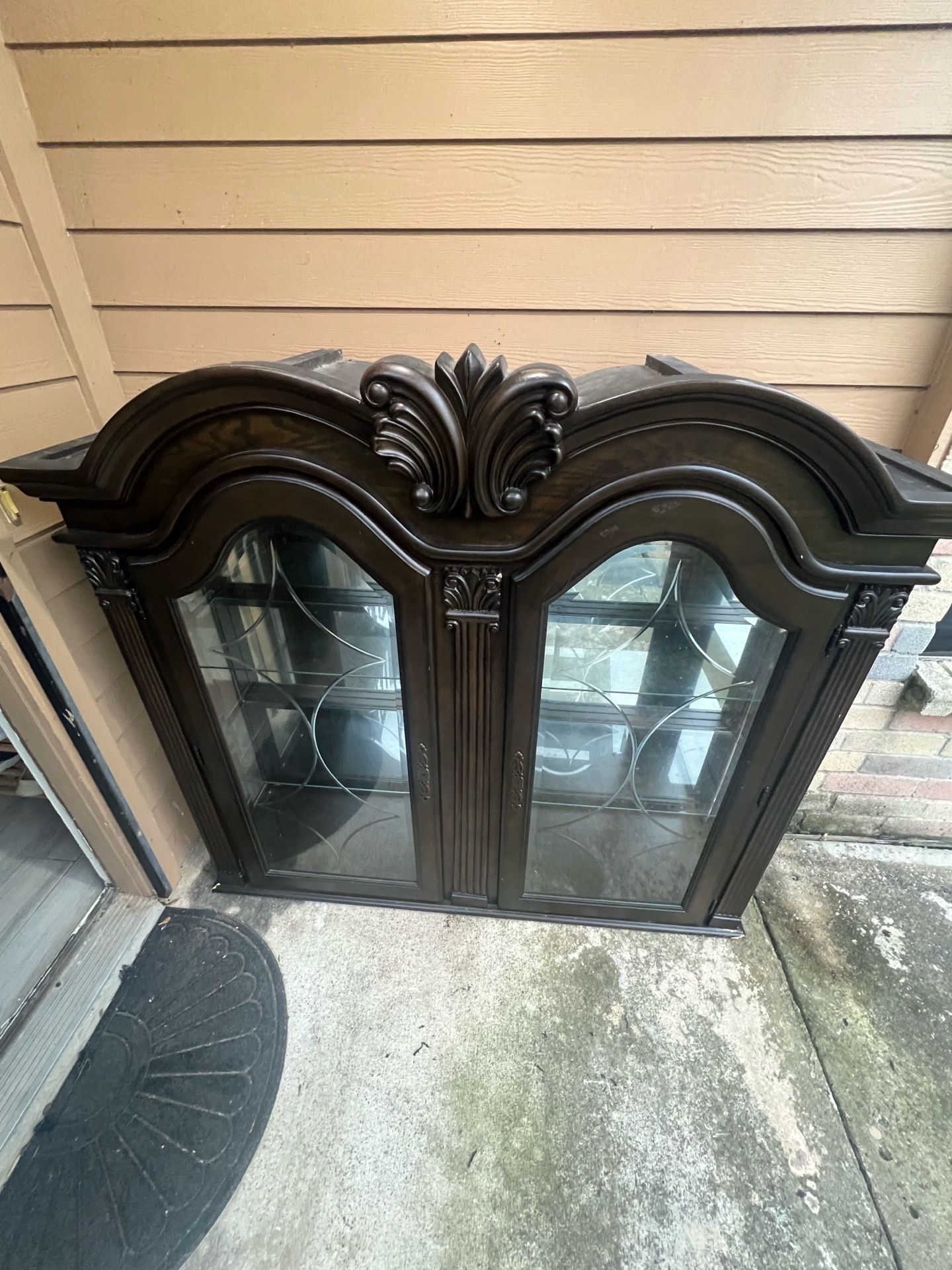Glass shelves/wine glass cabinet