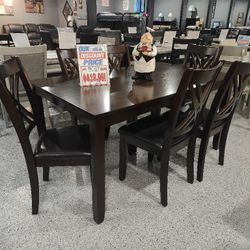 7pc Dining Table Set 