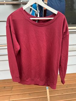 Burgundy Crewneck Sweatshirt