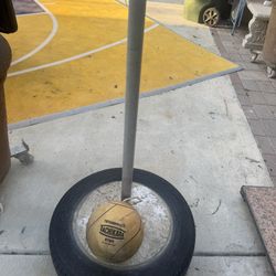 Tetherball pole and ball 