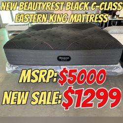 NEW BEAUTYREST BLACK C-CLASS EASTERN KING MATTRESS