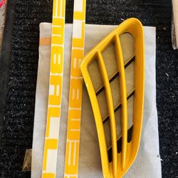 Porsche Cayman Boxster 987 Yellow Left Side Air Intake Grill