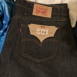Dark Blue Levi’s 501s