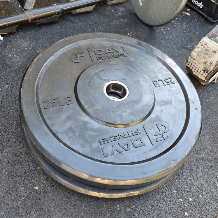 2-25lb Olympic Bumper Plates