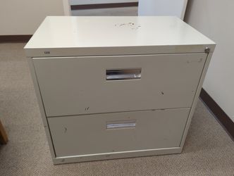 2 Drawer Metal File Cabinet 
