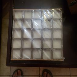 Pack Of 25 Square Glass Elegant Wjite Candles, Great For Decorations Or Partie New In Pack