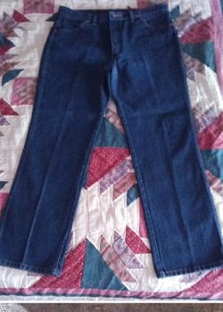 Wrangler Men's Dark Blue Denim Jeans