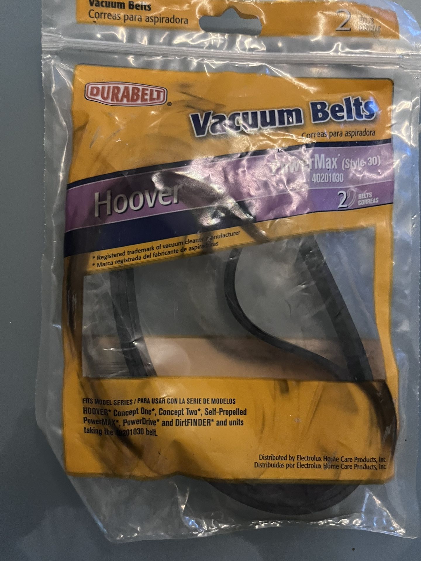 Vacuum belt