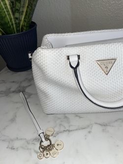 White Guess purse