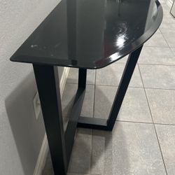 Black Glass Table 
