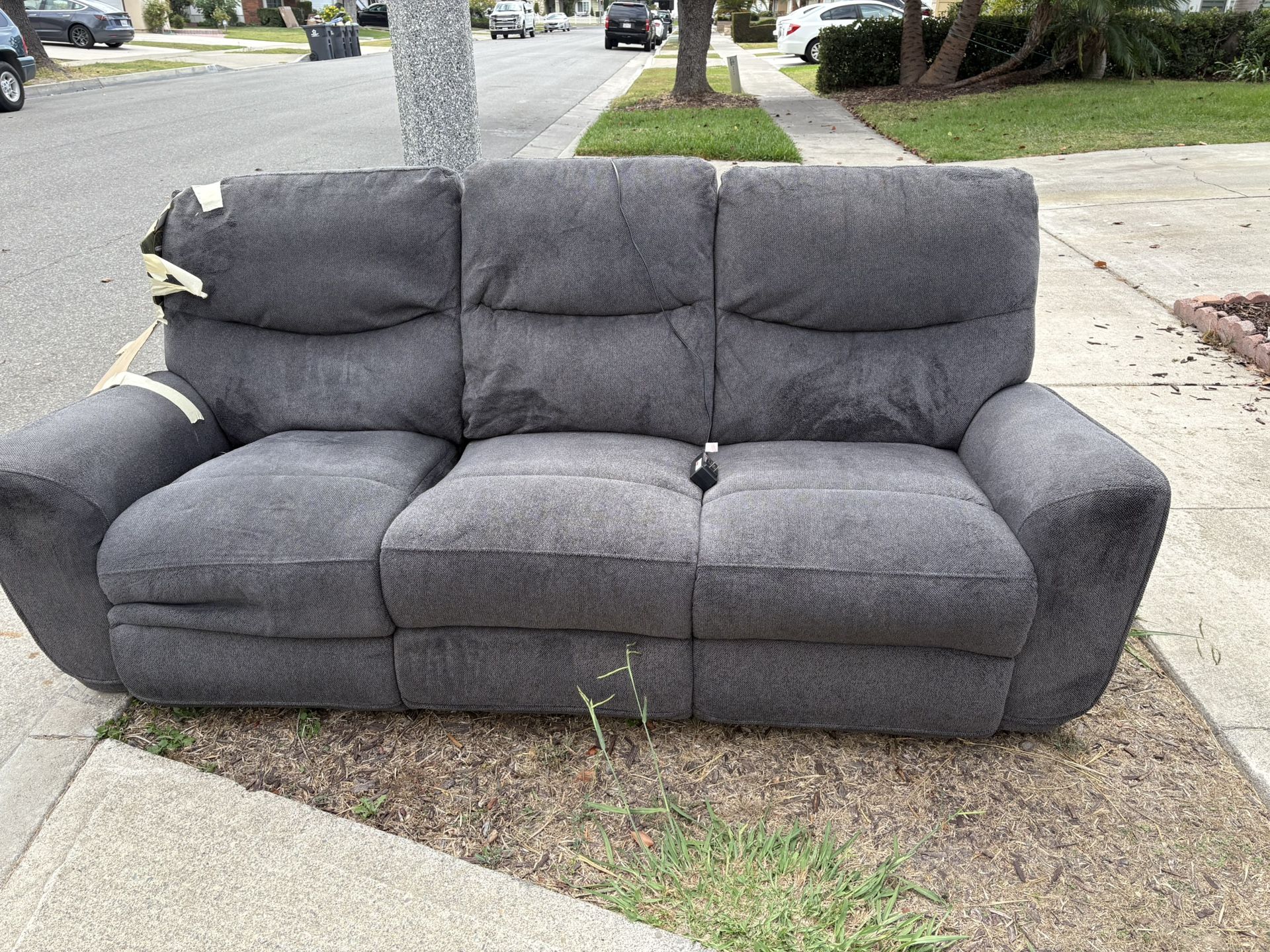 Free Powered Reclining Couch 