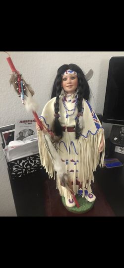 Doll in Native American dress