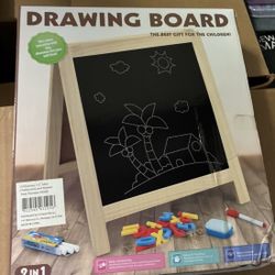 Drawing board and magnetic white board 2in1