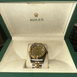RolexOysterPerpetual Watch ( Silver/Gold )