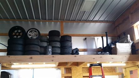 Golf cart take-off tires and wheels