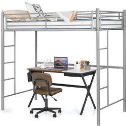 Metal Loft Bed Twin 
