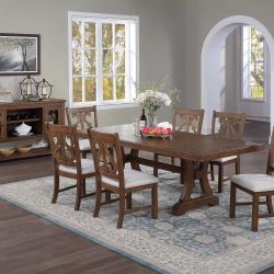 Brand New Oak 7pc Dining Table Set 