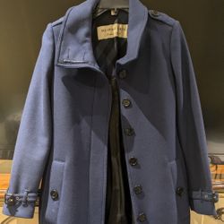 Burberry Navy Coat Woman's (Authentic) 