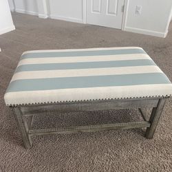 Falrley Upholstered Weathered Ottoman