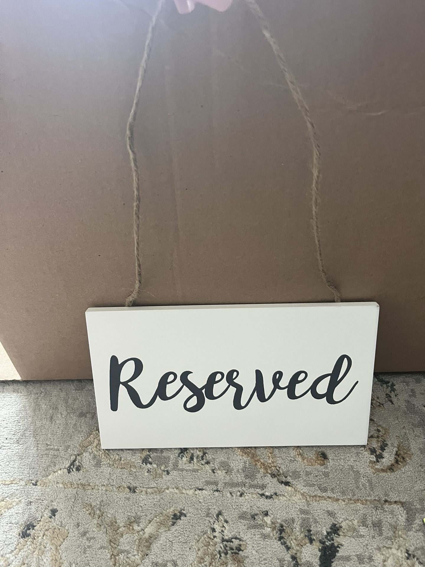 Reserved Seating Signs 