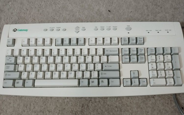 Gateway Retro PC Keyboard Works Great.