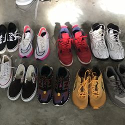 BRAND NAMES SHOES DIFFERENT SIZES , ADULT AND CHILDREN. SOME NEW OTHERS LIGHLY USED