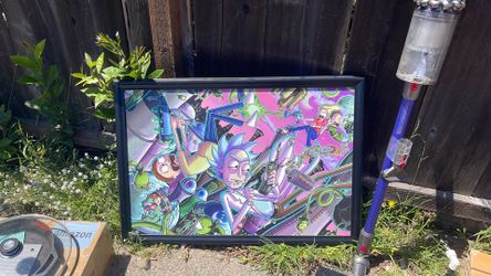 Rick and Morty framed picture art