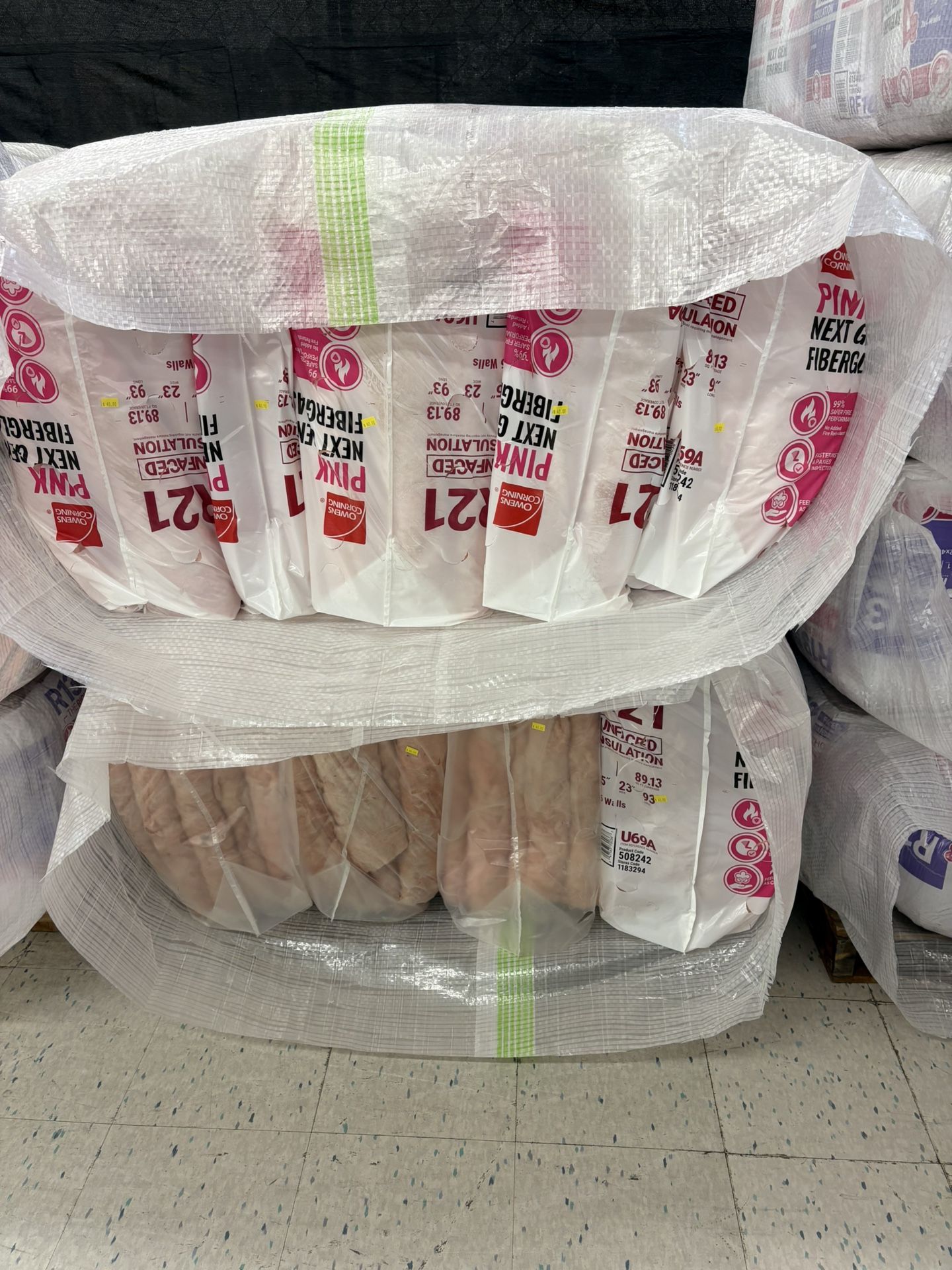 R21 Unfaced 23” Insulation