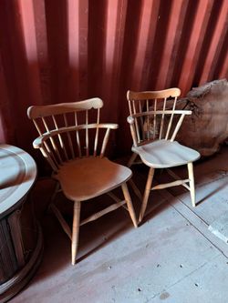 SET OF VINTAGE WOODEN CHAIRS
