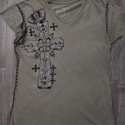 VINTAGE Affliction Embroidery Shirt 