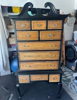 Refinished Vintage Dixie Dresser Solid Wood