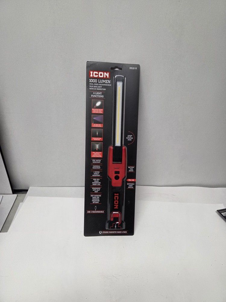Icon 1000 Lumen Daul Sided Rechargeable Slim Bar