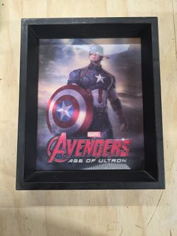 Marvel Avengers Age Of Ultron Captain America Holographic Wall Art