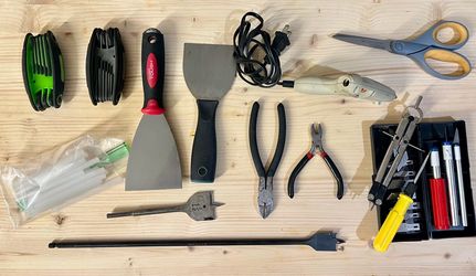 Hobby Precision Cutting Tool Craft Set Fiskars Metal Compass / Precision Layout Tool & Arrow Fastener MT300 All-Purpose Hot Melt Glue Gun & Glue Stick