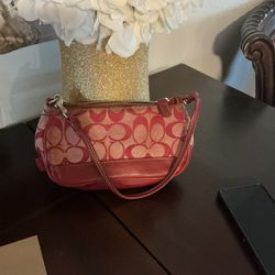 Vintage Cherry Coach Bag With Heat Stamp