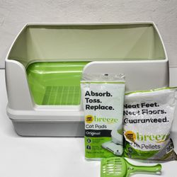 Purina Tidy Cats Non Clumping Litter System, Breeze XL All-in-One Odor Control & Easy Clean Multi Ca